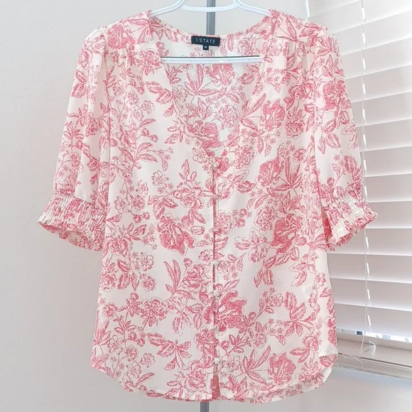 1. State Floral Blouse - Picture 1 of 8